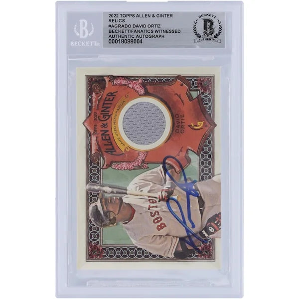 David Ortiz Signed 2022 Topps Allen & Ginter Relic Card | Beckett Authenticated