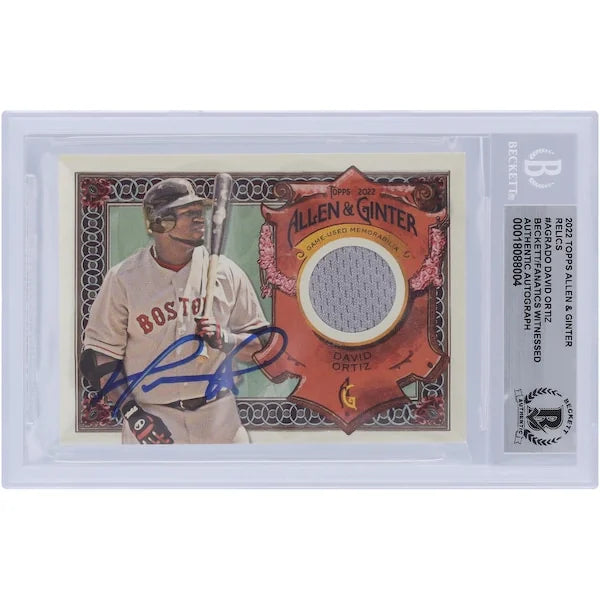 David Ortiz Signed 2022 Topps Allen & Ginter Relic Card | Beckett Authenticated