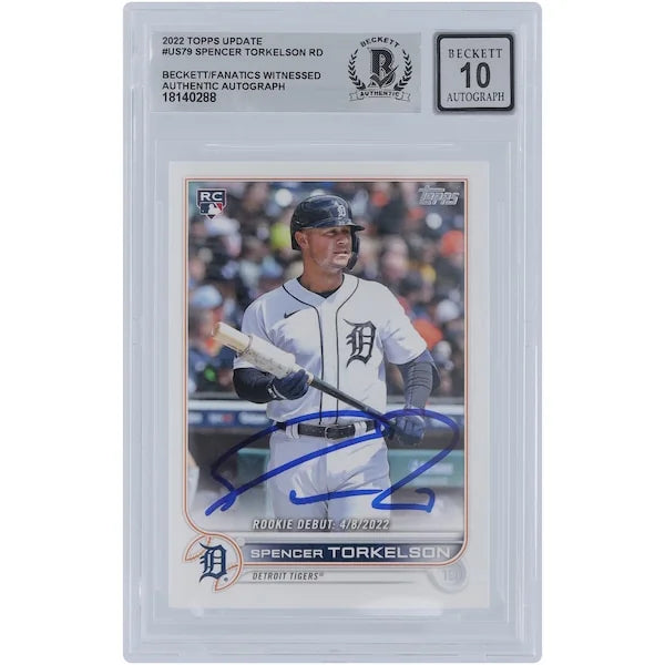 Spencer Torkelson Signed 2022 Topps Update #US79 Rookie Card | Graded 10