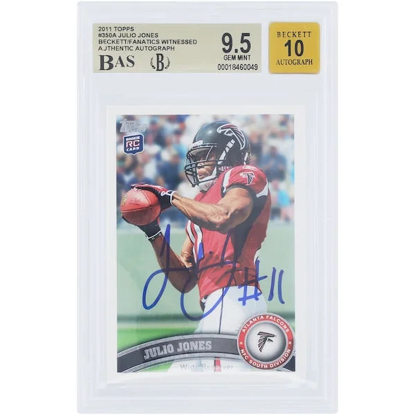 Julio Jones Signed 2011 Topps #350A Rookie Card | BGS 9.5
