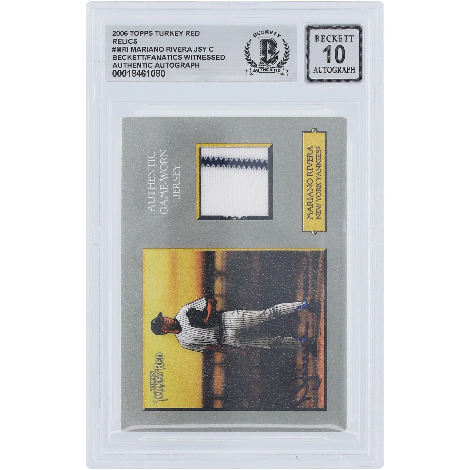 Mariano Rivera Signed 2006 Topps Turkey Red Jersey Relic Card | Beckett Authenticated