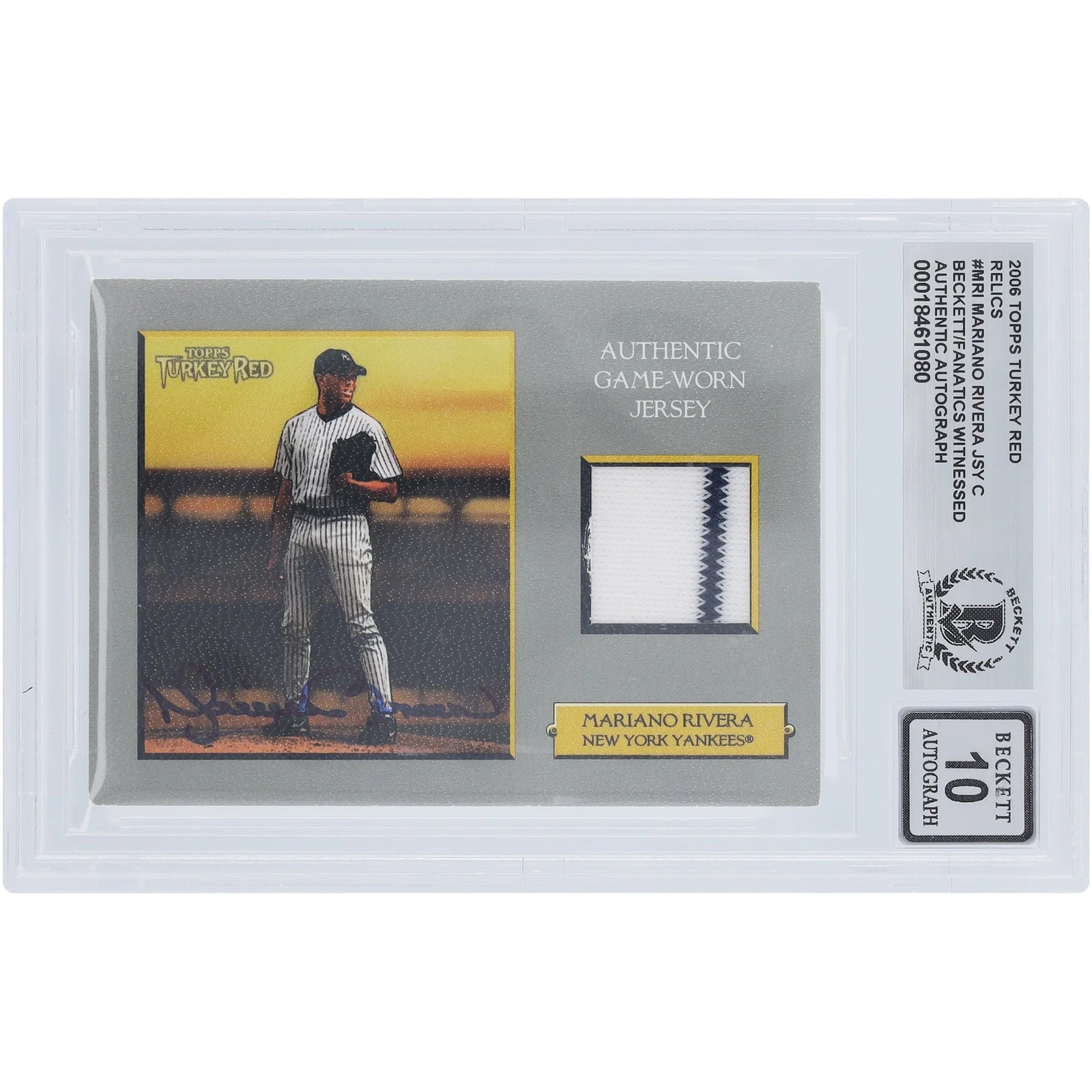 Mariano Rivera Signed 2006 Topps Turkey Red Jersey Relic Card | Beckett Authenticated