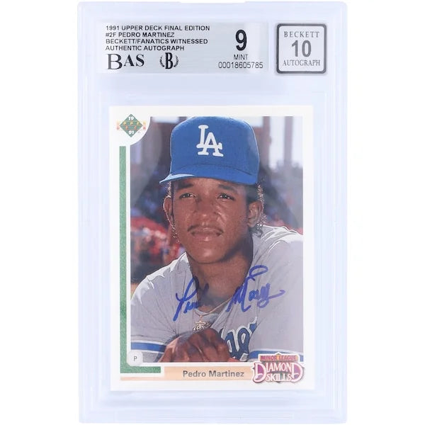 Pedro Martinez Signed 1991 Upper Deck Final Edition #2F Rookie Card | Beckett 9