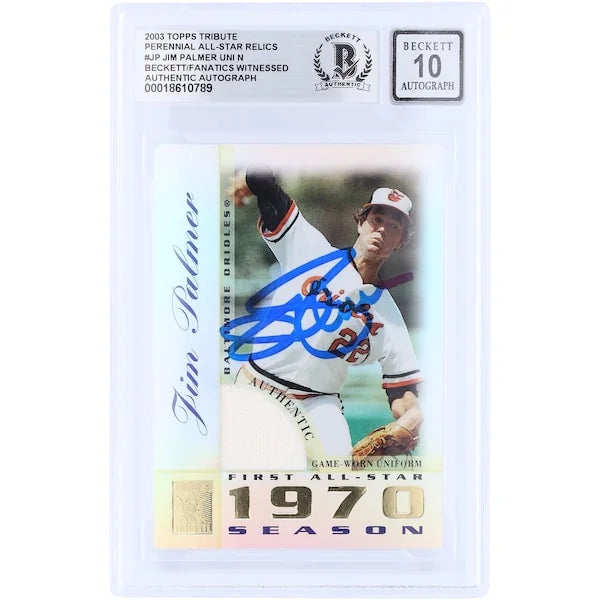Jim Palmer Signed 2003 Topps Tribute Perennial All-Star Card | Beckett 10