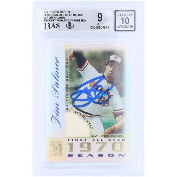 Jim Palmer Signed 2003 Topps Tribute Perennial All-Star Card | Beckett 9