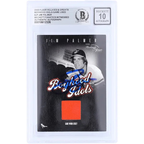 Jim Palmer Signed 2003 Fleer Rookies & Greats Card | Graded 10