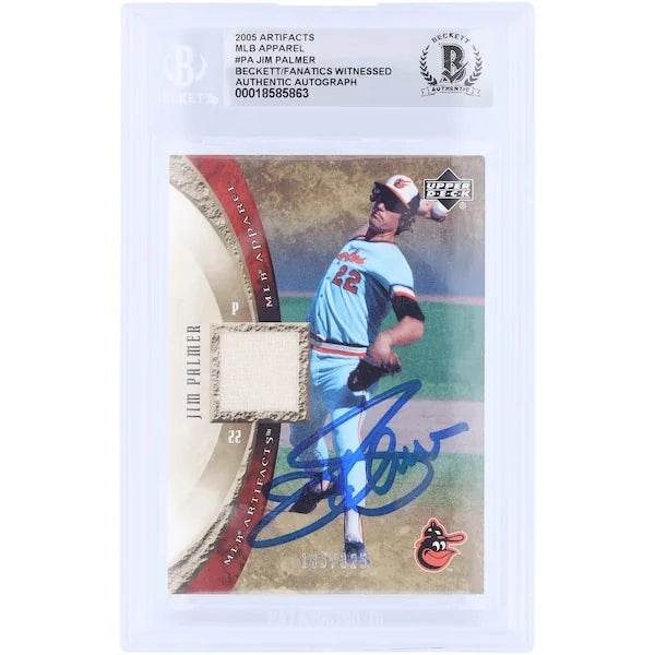 Jim Palmer Signed 2005 Upper Deck MLB Artifacts Card | #/325