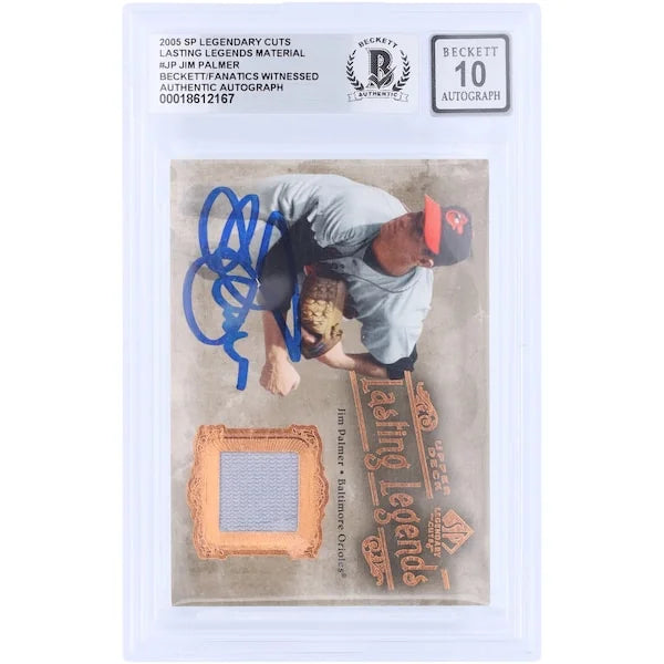 Jim Palmer Signed 2005 Upper Deck SP Legendary Cuts Card | Beckett 10