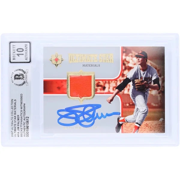 Jim Palmer Signed 2007 Upper Deck Ultimate Collection Relic Card | Graded 10