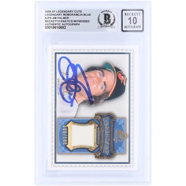 Jim Palmer Signed 2009 Upper Deck SP Legendary Cuts Card | Beckett 10