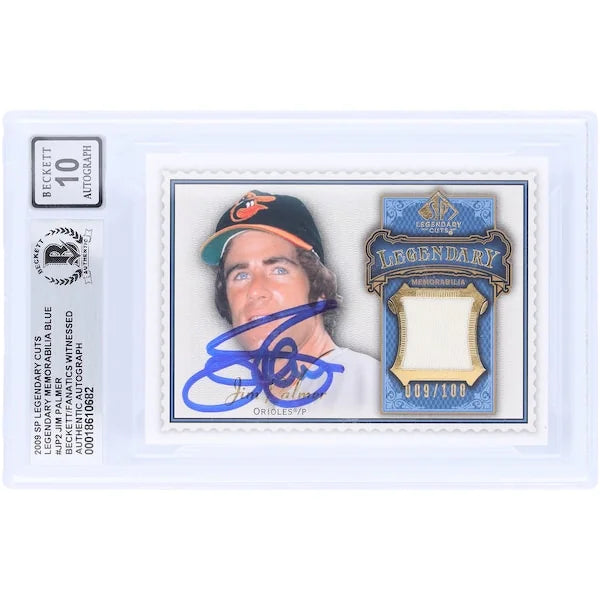 Jim Palmer Signed 2009 Upper Deck SP Legendary Cuts Card | Beckett 10
