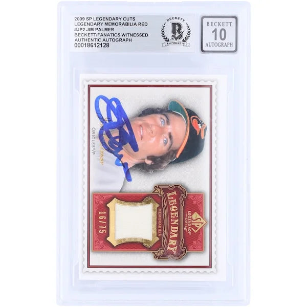 Jim Palmer Signed 2009 Upper Deck SP Legendary Cuts Card | Graded 10