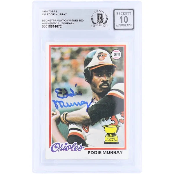 Eddie Murray Signed 1978 Topps #36 Rookie Card | Beckett Authenticated