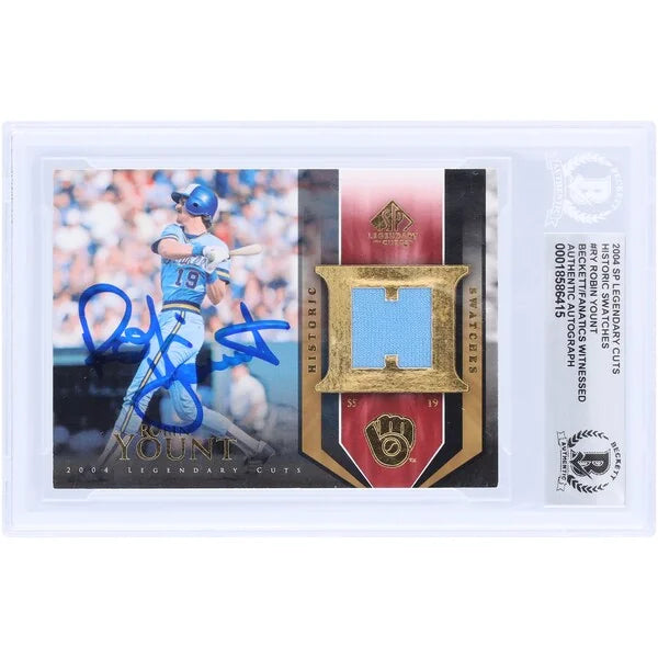 Robin Yount Signed 2004 Upper Deck SP Legendary Cuts Card | Beckett Authenticated