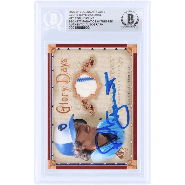 Robin Yount Signed 2005 Upper Deck SP Legendary Cuts Card | Beckett Authenticated