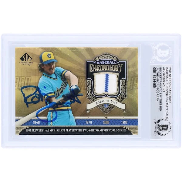 Robin Yount Signed 2006 Upper Deck SP Legendary Cuts Card | Beckett Authenticated