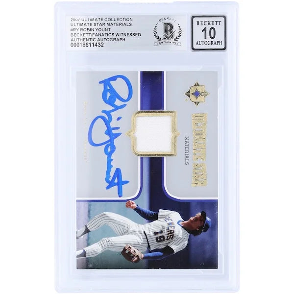 Robin Yount Signed 2007 Upper Deck Ultimate Collection Card | Beckett Graded 10