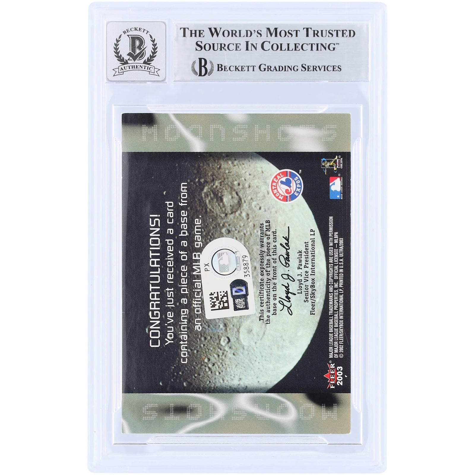 Vladimir Guerrero Signed 2003 Fleer Ultra Moonshots Relic Card | Beckett Authenticated