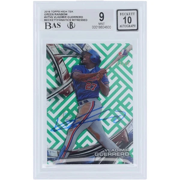 Vladimir Guerrero Signed 2016 Topps High Tek Card | Montreal Expos