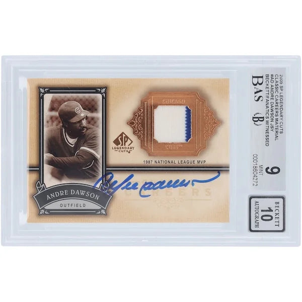 Andre Dawson Signed 2005 Upper Deck SP Legendary Cuts Card | Graded 9