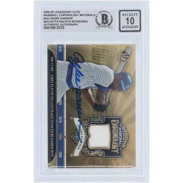 Andre Dawson Signed 2006 Upper Deck SP Legendary Cuts Card | Graded 10