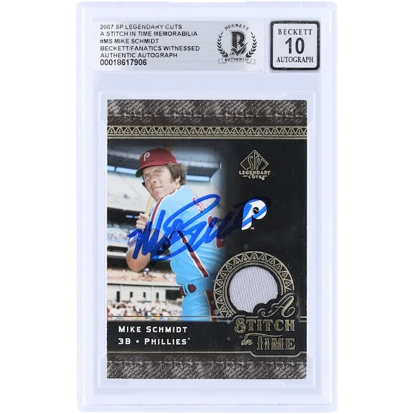 Mike Schmidt Signed 2007 Upper Deck SP Legendary Cuts Card | Beckett 10
