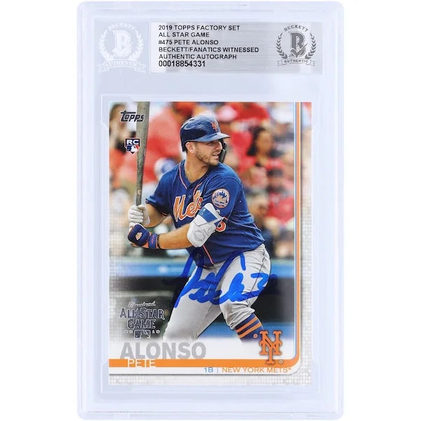 Pete Alonso Signed 2019 Topps All Star Game #475 Rookie Card | Beckett Authenticated
