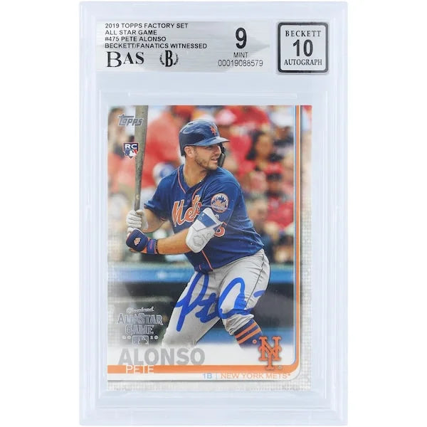 Pete Alonso Signed 2019 Topps All Star Game Rookie Card #475 | Graded 9