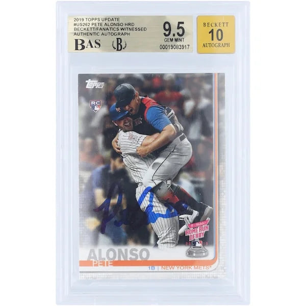 Pete Alonso Signed 2019 Topps Update Home Run Derby #US262 | Graded 9.5 Rookie Card