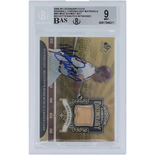 Mike Schmidt Signed 2006 Upper Deck SP Legendary Cuts Card | Graded 9