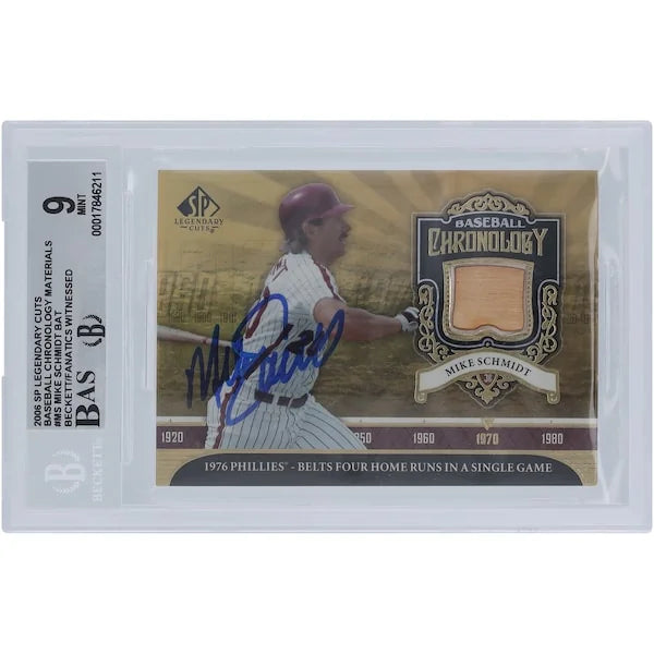 Mike Schmidt Signed 2006 Upper Deck SP Legendary Cuts Card | Graded 9