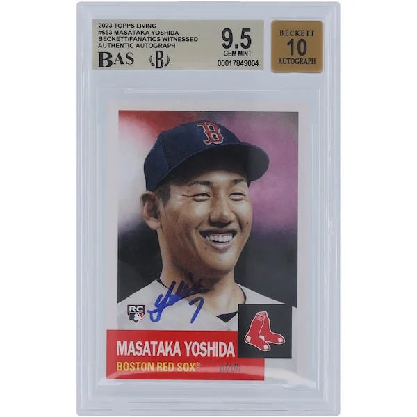 Masataka Yoshida Signed 2023 Topps Living #653 | Graded 9.5 Rookie Card