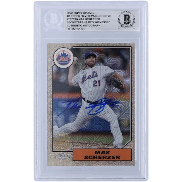 Max Scherzer Signed 2022 Topps Update #T87C-43 Card | Beckett Authenticated