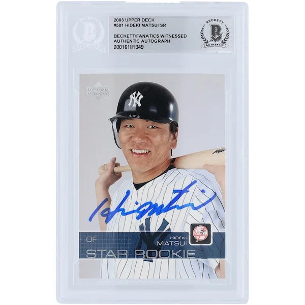 Hideki Matsui Signed 2003 Upper Deck Series 2 #501 Rookie Card | Beckett Authenticated