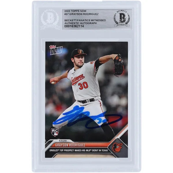 Grayson Rodriguez Signed 2023 Topps Now Rookie Card | Beckett Authenticated