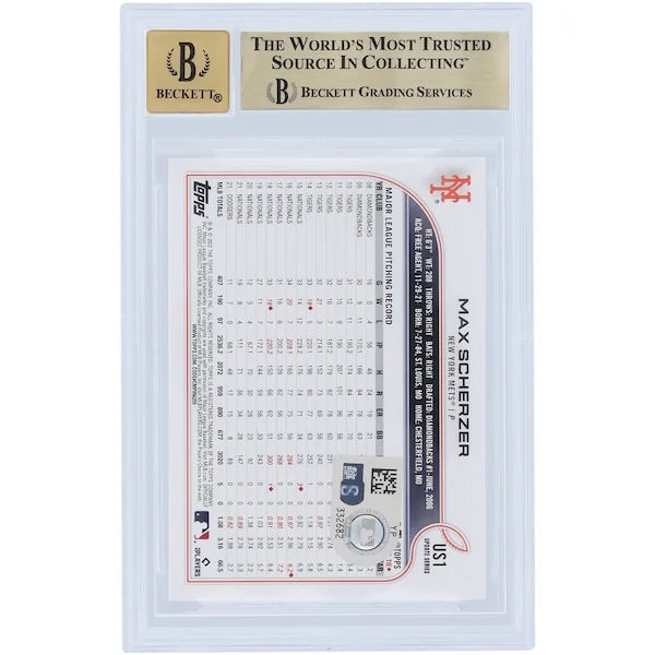 Max Scherzer Signed 2022 Topps Update #US1 | Mad Max Inscription