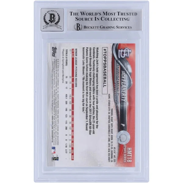 Jack Flaherty Signed 2018 Topps Chrome Update Rookie Card | Graded 10