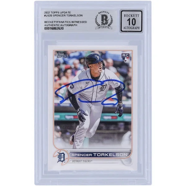 Spencer Torkelson Signed 2022 Topps Update #US20 Rookie Card | Graded 10