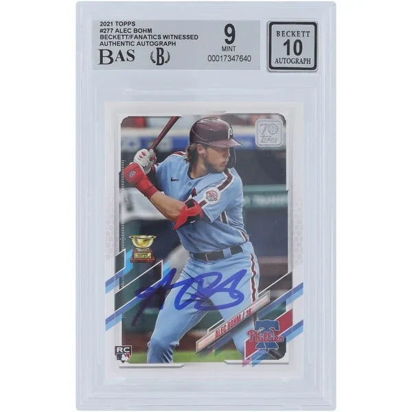Alec Bohm Signed 2021 Topps #277 Rookie Card | Beckett Authenticated