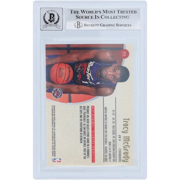 Tracy McGrady Signed 1997-98 Bowman's Best #111 Rookie Card | Graded 10