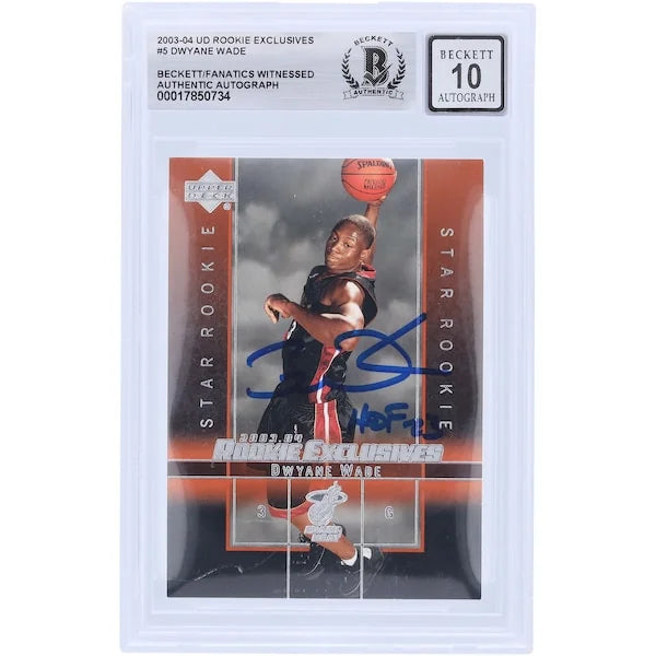 Dwyane Wade Signed 2003-04 Upper Deck Rookie Card #5 | HOF 23 Inscription
