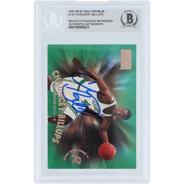 Chauncey Billups Signed 1997-98 Skybox Premium #147 Rookie Card | Beckett Authenticated