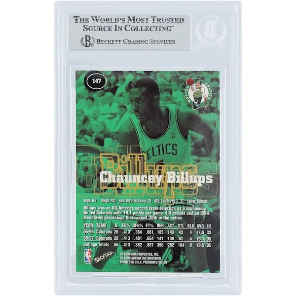 Chauncey Billups Signed 1997-98 Skybox Premium #147 Rookie Card | Beckett Authenticated