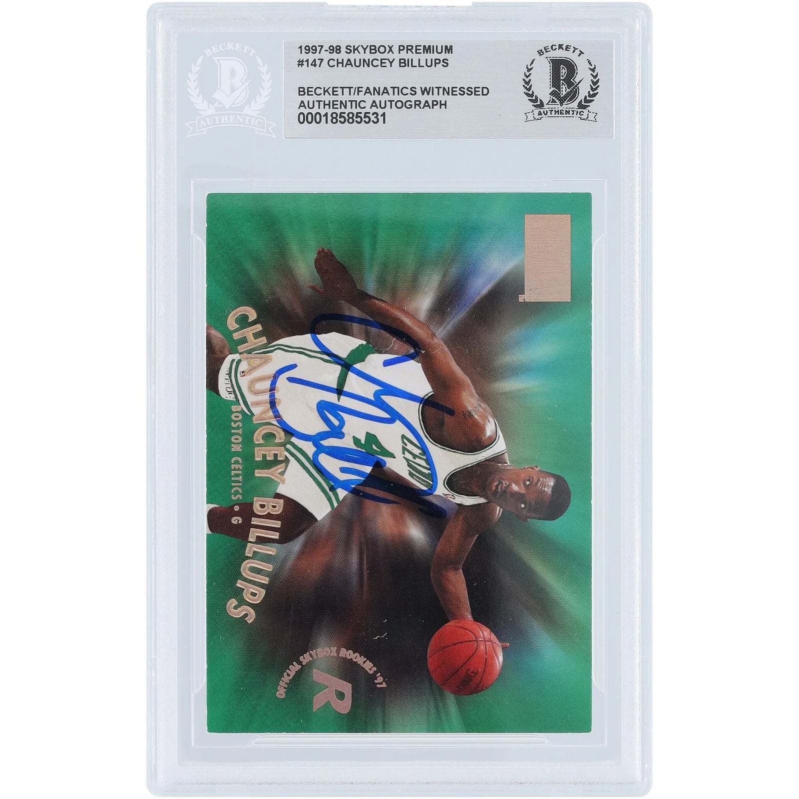 Chauncey Billups Signed 1997-98 Skybox Premium #147 Rookie Card | Beckett Authenticated