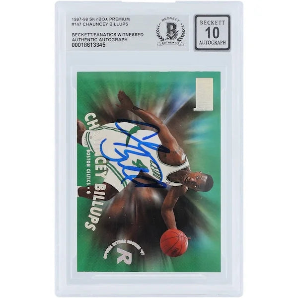 Chauncey Billups Signed 1997-98 Skybox Premium #147 Rookie Card | Graded 10