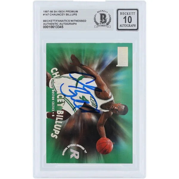 Chauncey Billups Signed 1997-98 Skybox Premium #147 Rookie Card | Graded 10