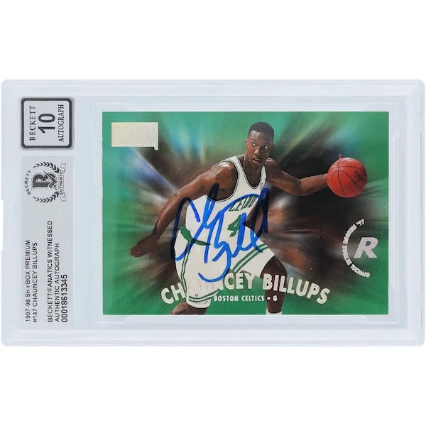 Chauncey Billups Signed 1997-98 Skybox Premium #147 Rookie Card | Graded 10