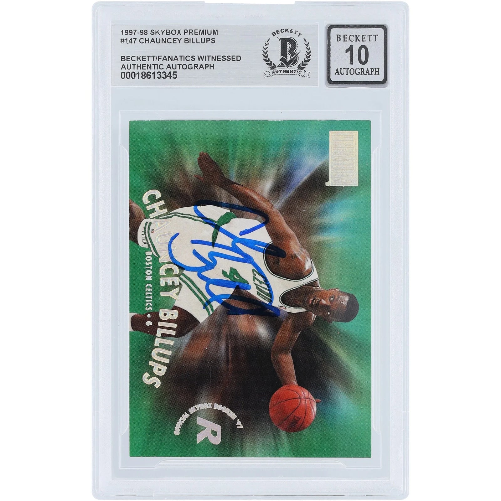 Chauncey Billups Signed 1997-98 Skybox Premium #147 Rookie Card | Graded 10