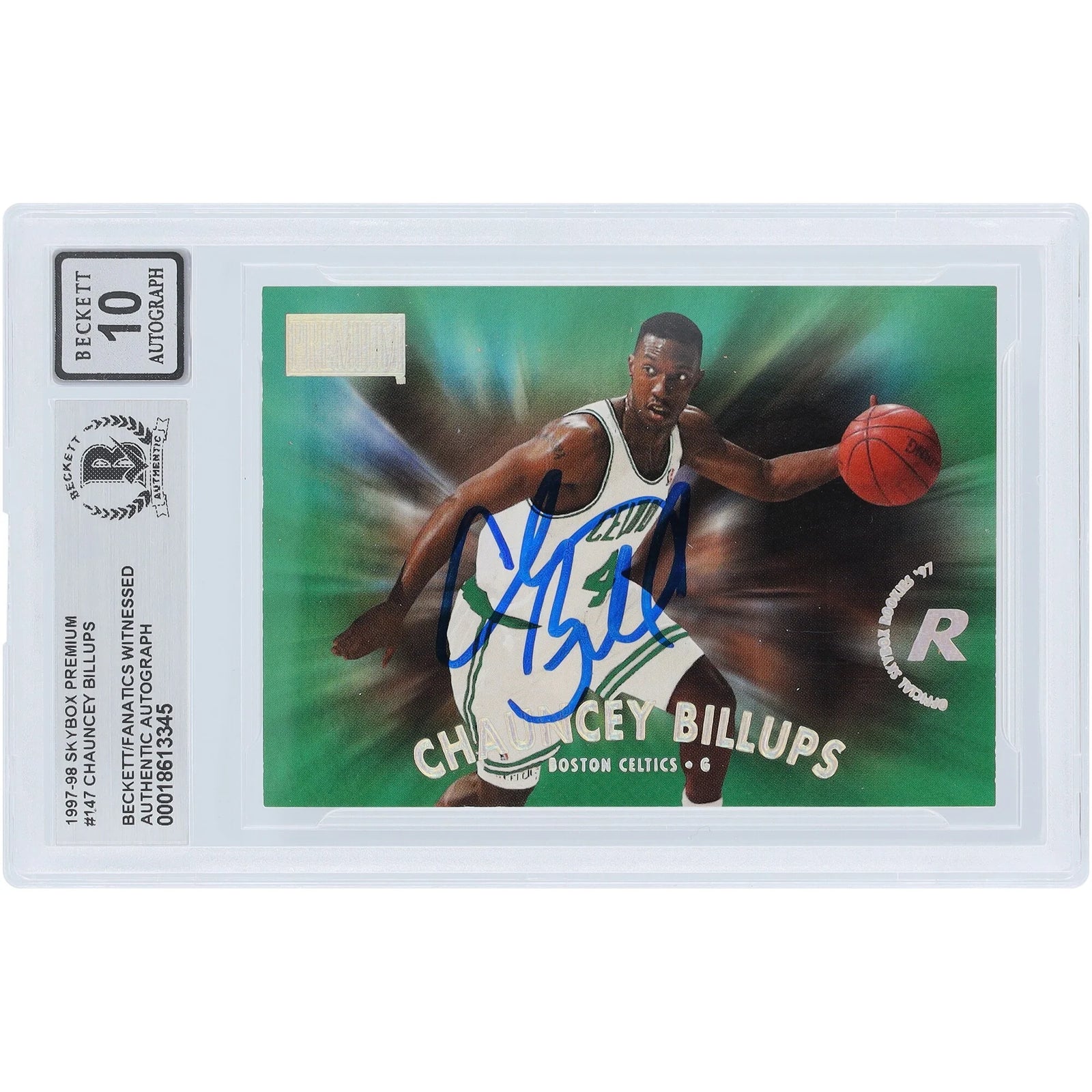 Chauncey Billups Signed 1997-98 Skybox Premium #147 Rookie Card | Graded 10