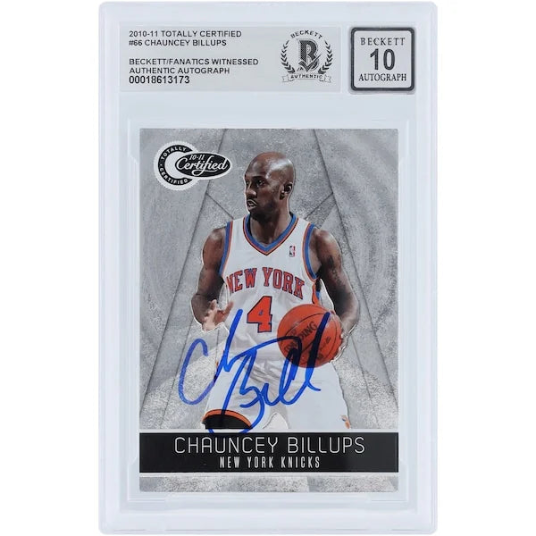 Chauncey Billups Signed 2010-11 Panini Totally Certified Card | Knicks #66